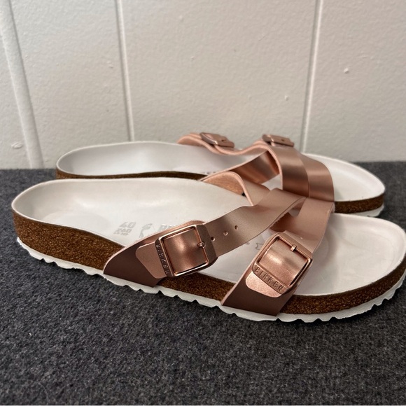 Birkenstock Yao Balance Sandal Metallic Copper Size 9US - Picture 8 of 9